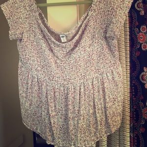 Old Navy off the shoulder shirt
